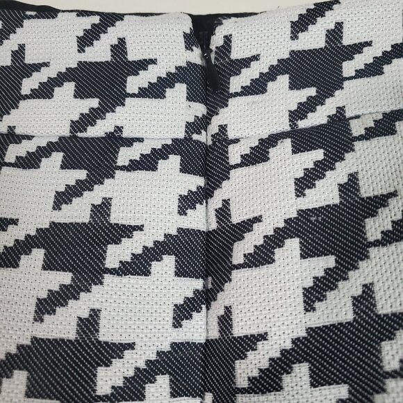 Banana Republic Pencil Skirt 0 Black White Houndstooth Classic Business Casual - Picture 8 of 12